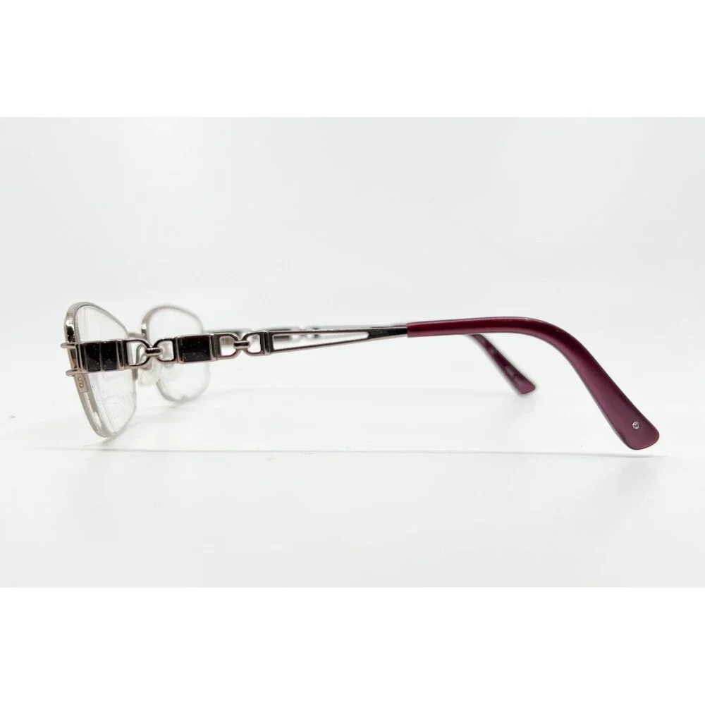 Tura Eyeglasses Women Rose Gold Semi-Rimless Metal Rectangular R510 53-18-135